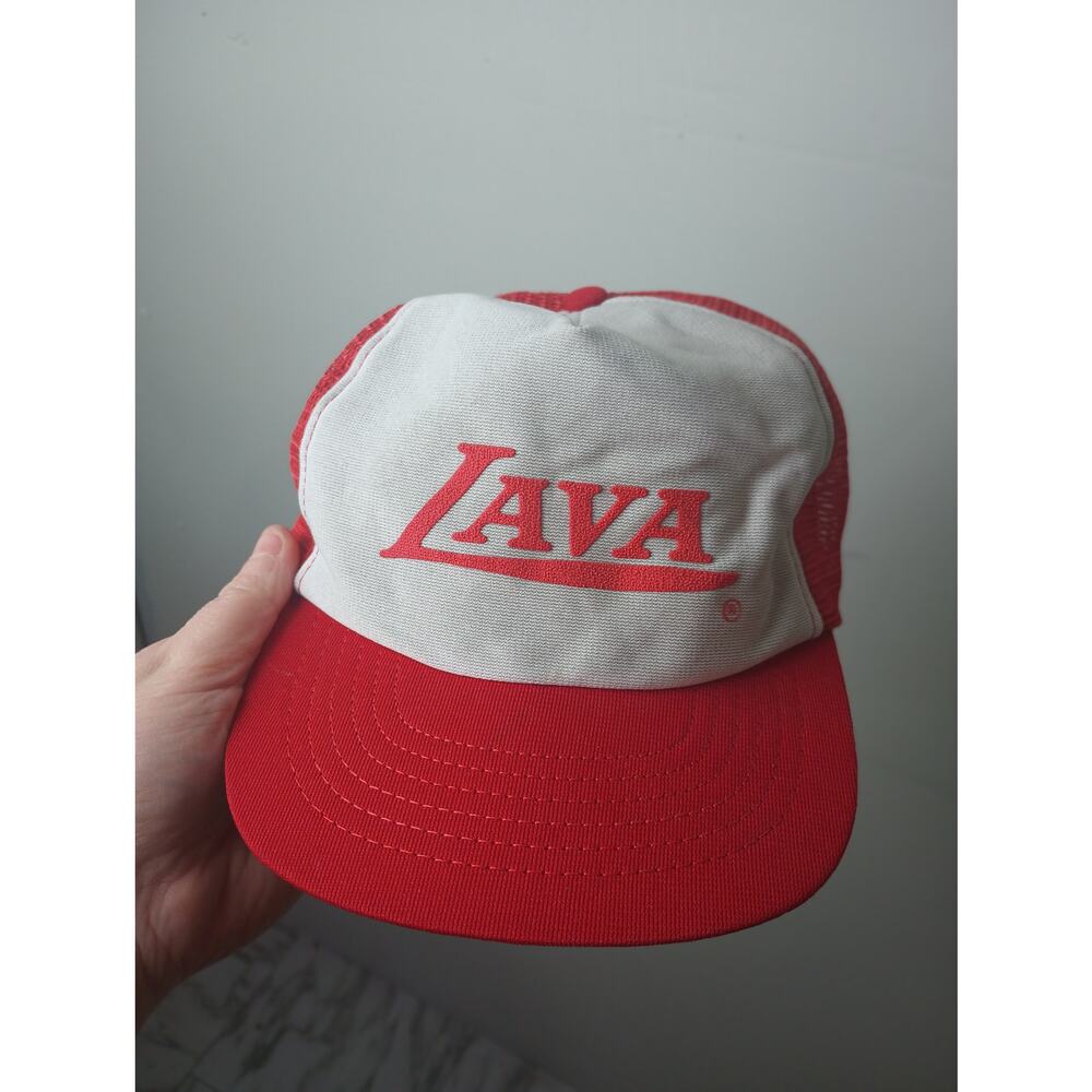 Vintage Roger Gustins's Lava Machine‎ Snapback Trucker Cap 90s 80s
